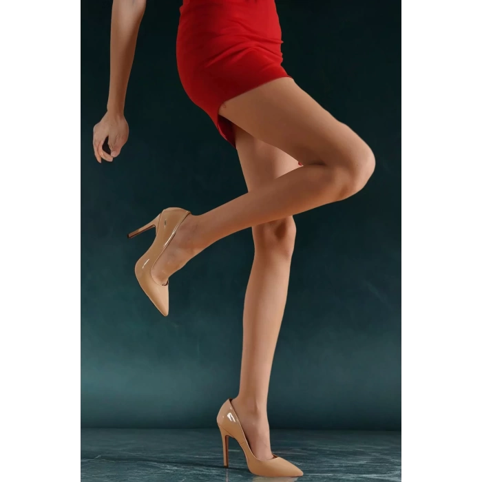 Kadın Klasik Topuklu Ayakkabı Sivri Burun İnce Topuk Model Stiletto