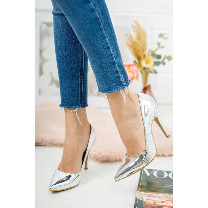 Kadın Klasik Topuklu Ayakkabı Sivri Burun İnce Topuk Model Stiletto