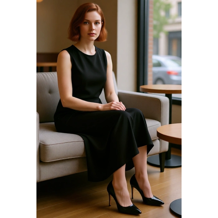 Kadın Kolsuz Shift Kalıp %100 Pamuk Maxi Boy Düz Elbise Günlük Rahat ve Şık Kombinler İçin