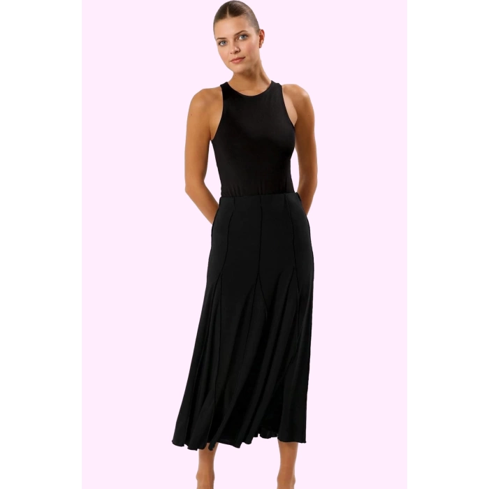 Kadın Maxi A line Örme Etek Renk Günlük Casual Stil Özel Günler Yaz Aylarının Vazgeçilmezi