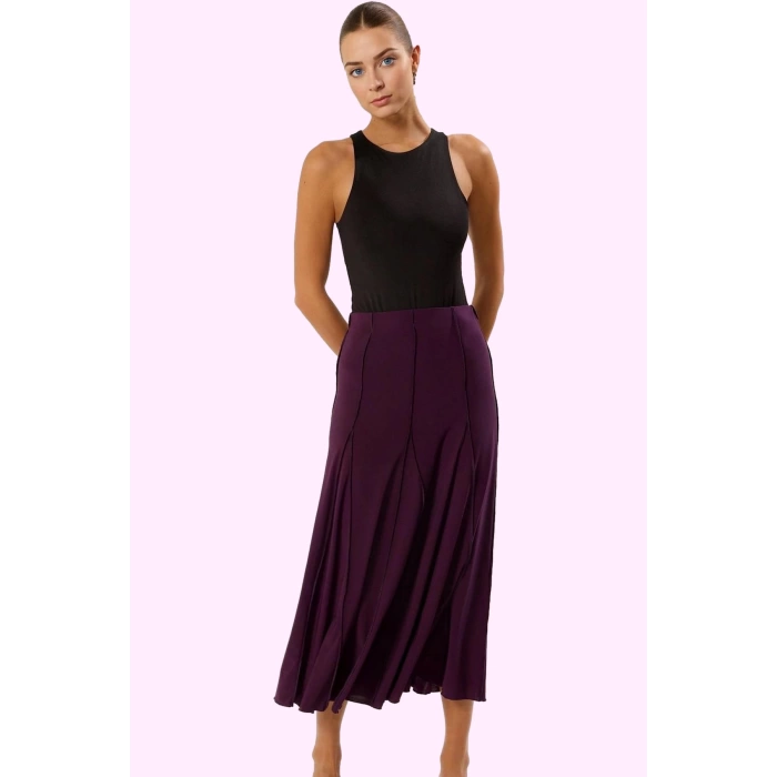 Kadın Maxi A line Örme Etek Renk Günlük Casual Stil Özel Günler Yaz Aylarının Vazgeçilmezi