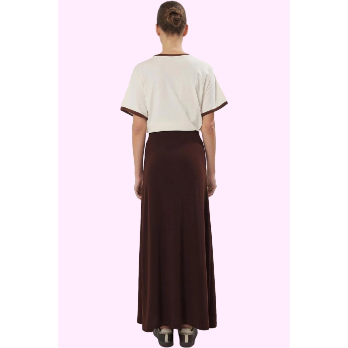 Kadın Maxi Etek Kalem Kalıp Örme Kumaş Günlük Casual Stil Hafta Sonu Yaz Aylarının Vazgeçilmezi