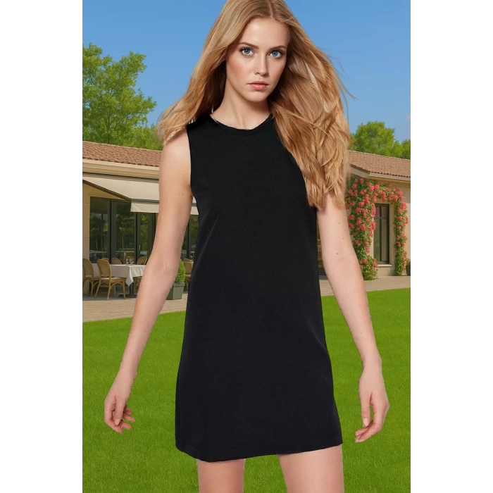 Kadın Mini Boy Polyester Elbise Yazlık İş Elbisesi Finike Dokuma Trend Tasarım Özenle Seçilmiş