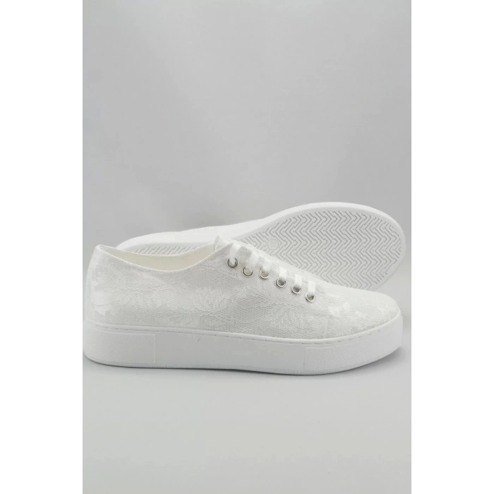 Kadın Moda Şık Beyaz Dolgu Topuklu Ayakkabı Topuklu Düğün Nişan Gece Abiye Ayakkabısı