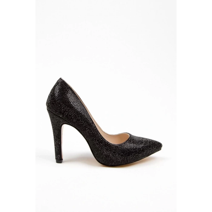 Kadın Moda Şık Gold Full Taş Aynalı Klasik Düğün Nişan Gece Abiye Ayakkabı