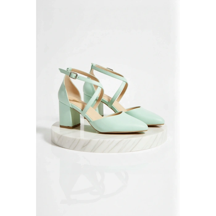 Kadın Moda Şık Klasik Kısa Düğün Nişan Gece Abiye Ayakkabı