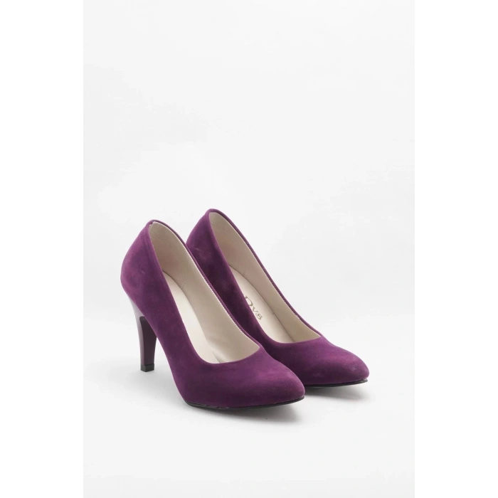 Kadın Moda Şık Mor Klasik Topuklu Ayakkabı Topuklu Düğün Nişan Gece Abiye Ayakkabısı