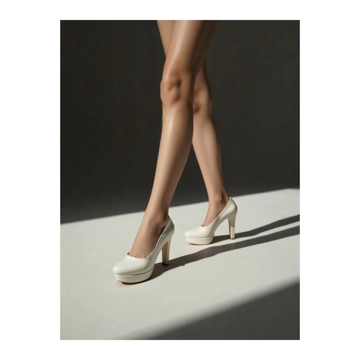 Kadın Moda Şık Sedef Klasik Topuklu Ayakkabı Topuklu Düğün Nişan Gece Abiye Ayakkabı