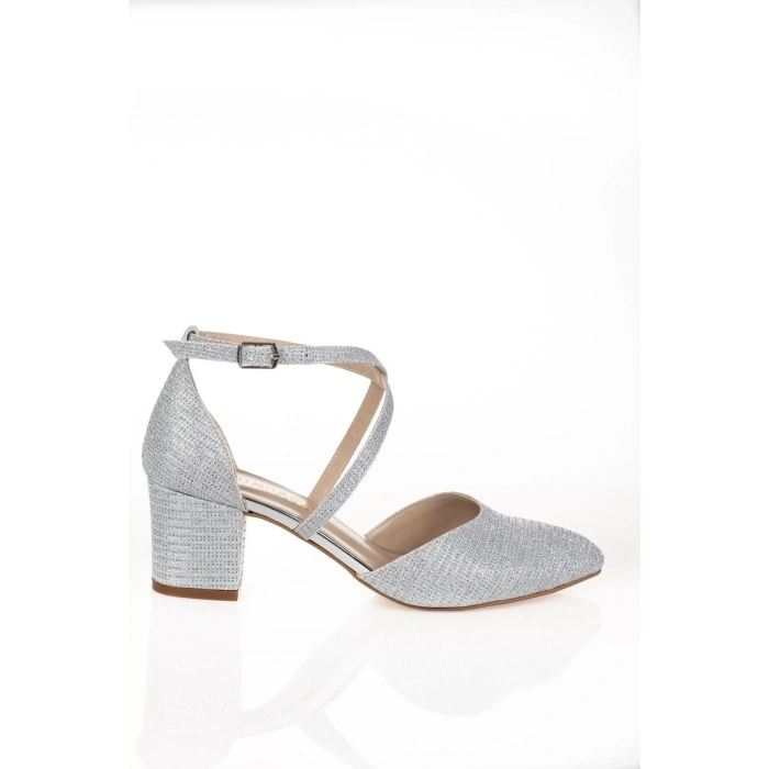 Kadın Moda Şık Sedef Mercan Topuklu Klasik Ayakkabı Topuklu Düğün Nişan Gece Abiye Ayakkabı