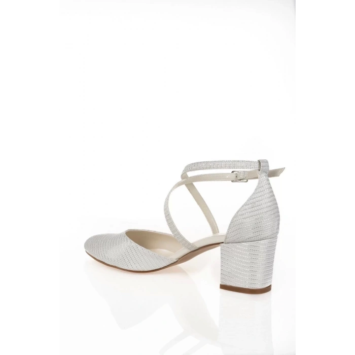 Kadın Moda Şık Sedef Mercan Topuklu Klasik Ayakkabı Topuklu Düğün Nişan Gece Abiye Ayakkabı