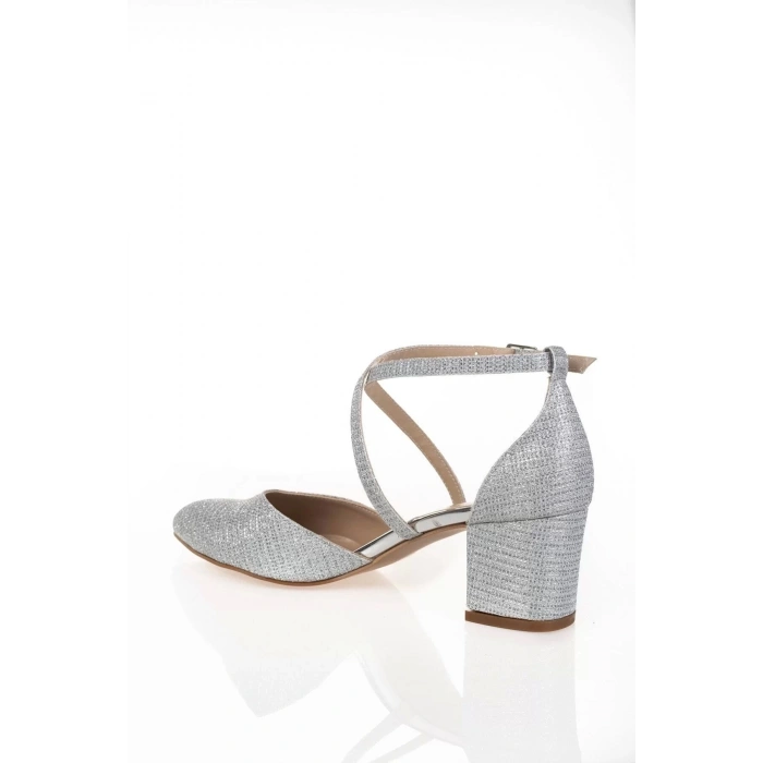 Kadın Moda Şık Sedef Mercan Topuklu Klasik Ayakkabı Topuklu Düğün Nişan Gece Abiye Ayakkabı