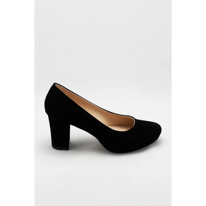 Kadın Moda Şık Siyah Klasik Topuklu Ayakkabı Topuklu Düğün Nişan Gece Abiye Ayakkabı