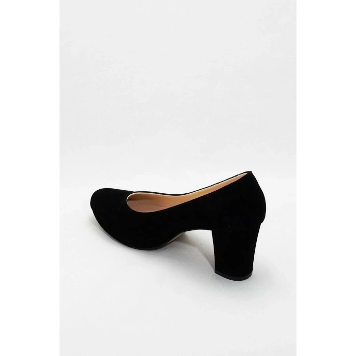 Kadın Moda Şık Siyah Klasik Topuklu Ayakkabı Topuklu Düğün Nişan Gece Abiye Ayakkabı