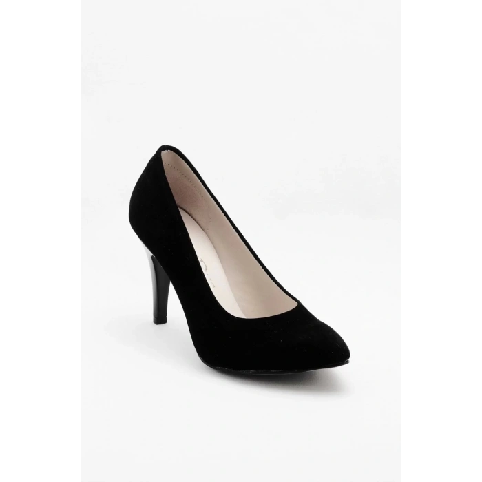 Kadın Moda Şık Siyah Klasik Topuklu Ayakkabı Topuklu Düğün Nişan Gece Abiye Ayakkabısı