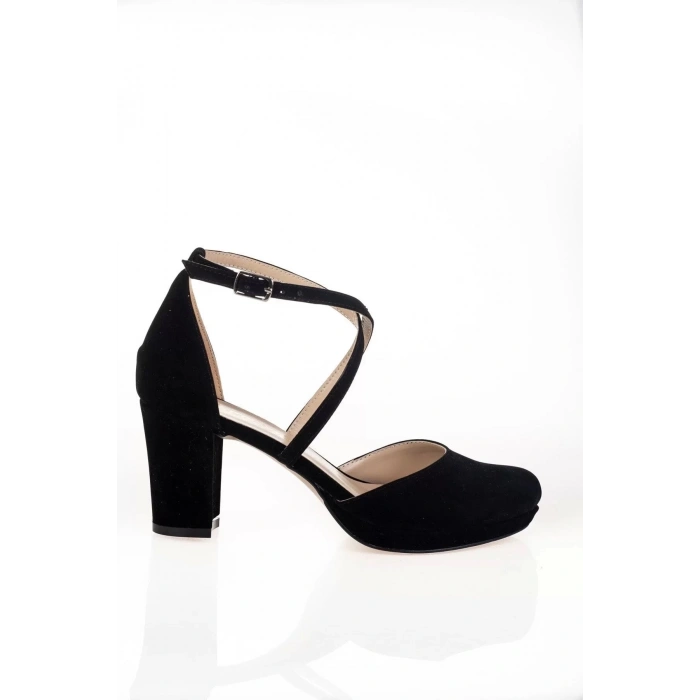 Kadın Moda Şık Siyah Topuklu Ayakkabı Topuklu Zarif Tasarım Düğün Nişan Gece Abiye Ayakkabı