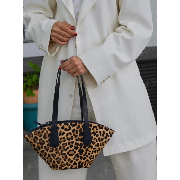 Kadın Modern Kesim Suni Deri Shopper Çanta El Ve Omuz Kullanımı İçin Mükemmel Uyum Mükemmel Uyum