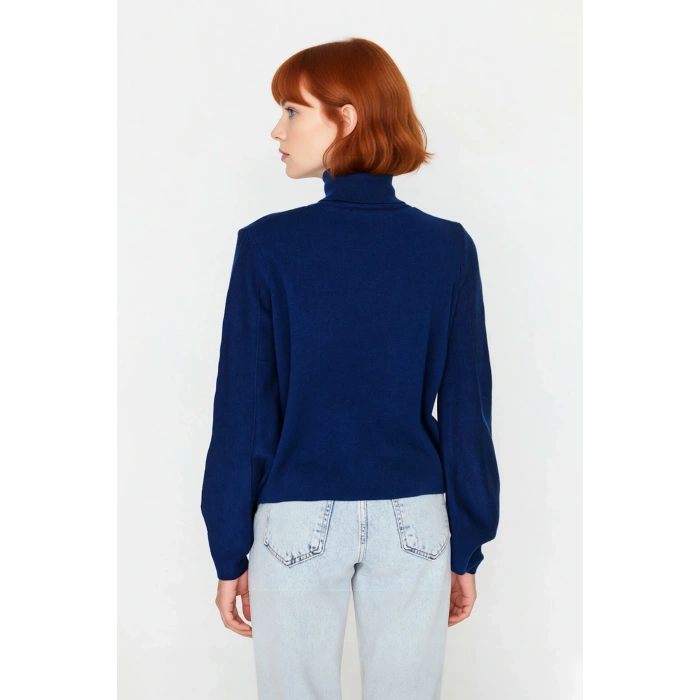 Kadın Oversize Balıkçı Yaka Basic Triko Kazak Kışlık Soğuk Havalar İçin İdeal Şıklık Ve Rahatlık