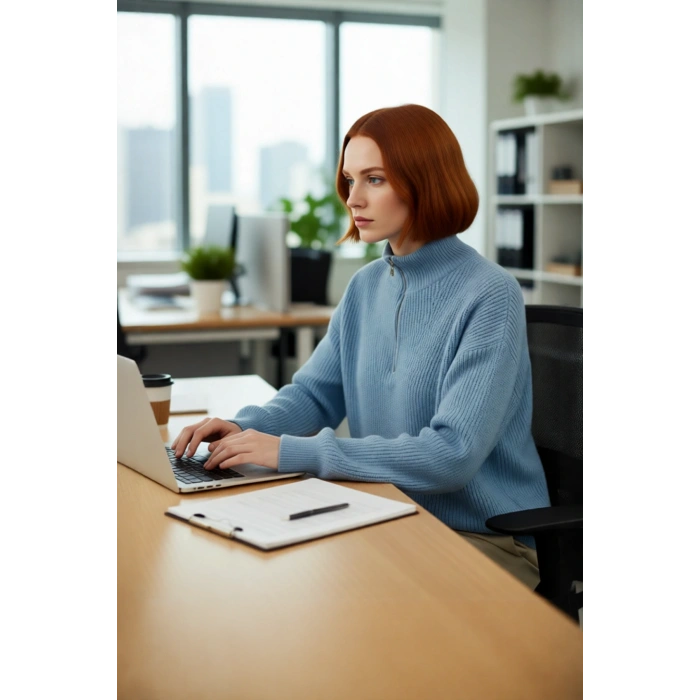 Kadın Oversize Basic Dokulu Uzun Kollu Fermuarlı Dik Yaka Selanik Örgü Triko Kazak Kaliteli