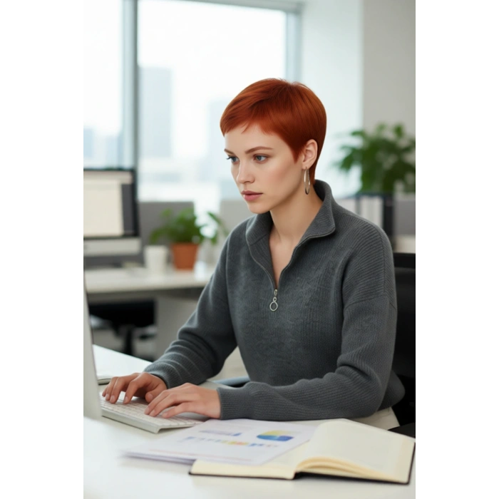 Kadın Oversize Basic Dokulu Uzun Kollu Fermuarlı Dik Yaka Selanik Örgü Triko Kazak Kaliteli