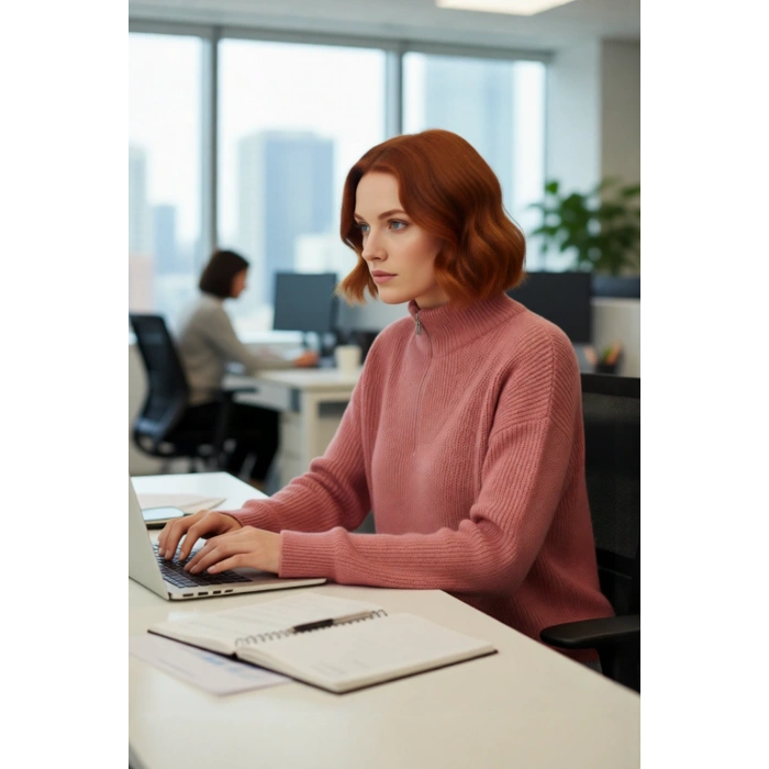 Kadın Oversize Basic Dokulu Uzun Kollu Fermuarlı Dik Yaka Selanik Örgü Triko Kazak Kaliteli