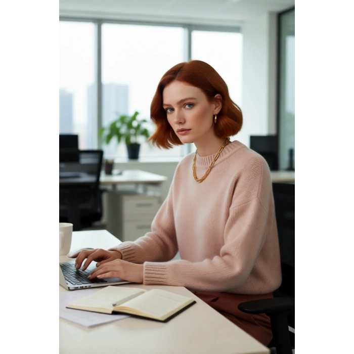 Kadın Oversize Bisiklet Yaka Düşük Kol Kalın Triko Kazak Kışlık Rahat Şık Günlük Kombinler İçin