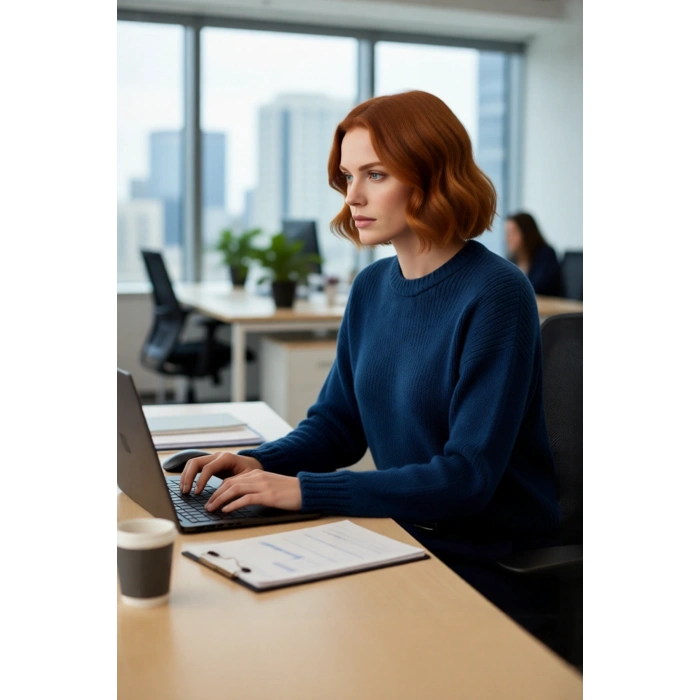 Kadın Oversize Bisiklet Yaka Düşük Kol Kalın Triko Kazak Kışlık Rahat Şık Günlük Kombinler İçin