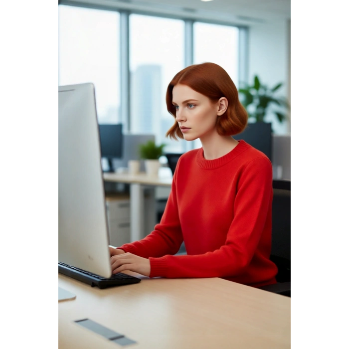 Kadın Oversize Bisiklet Yaka Standart Kol Triko Kazak Düğmeli Detayıyla Günlük Şıklığı Yakala