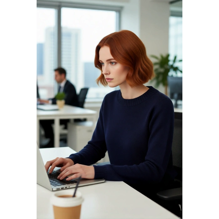 Kadın Oversize Bisiklet Yaka Standart Kol Triko Kazak Düğmeli Detayıyla Günlük Şıklığı Yakala