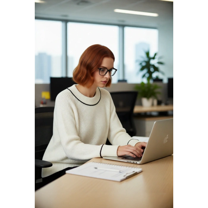 Kadın Oversize Bisiklet Yaka Uzun Kol Selanik Örgü Triko Kazak Günlük Şıklık İçin İdeal. Kaliteli