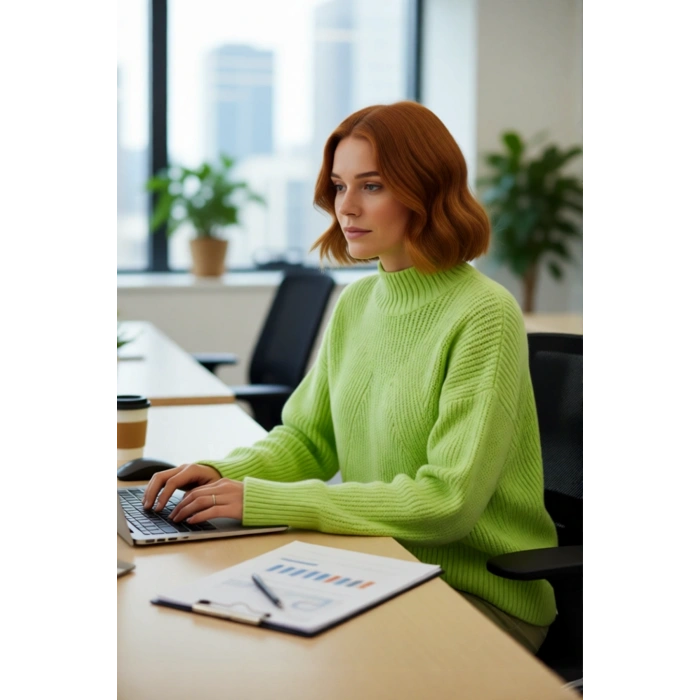 Kadın Oversize Dik Yaka Gri Akrilik Uzun Kollu Basic Triko Kazak Kışlık Kombinlerin Anahtarıdır