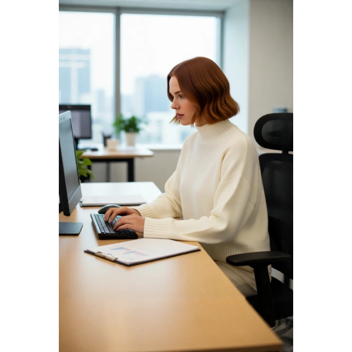 Kadın Oversize Dik Yaka İspanyol Kol Akrilik Triko Kazak Soğuk Havalarda Rahat Ve Şık Kaliteli