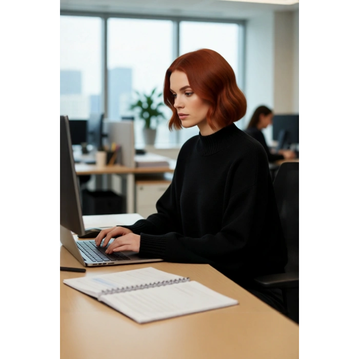 Kadın Oversize Dik Yaka İspanyol Kol Akrilik Triko Kazak Soğuk Havalarda Rahat Ve Şık Kaliteli