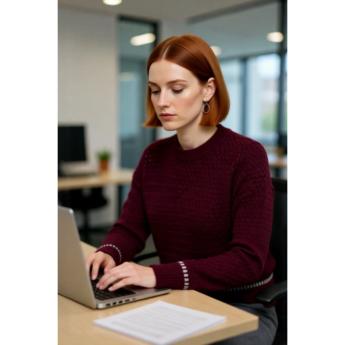 Kadın Oversize Dokulu Bisiklet Yaka Triko Kazak Kışlık Günlük Şıklığı Tamamlayan Konforlu Seçim