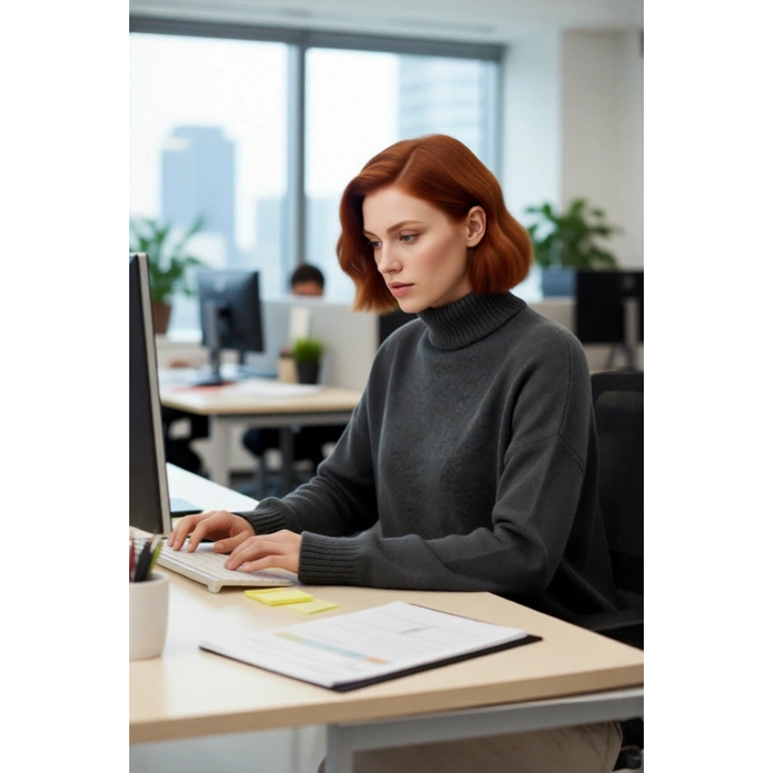 Kadın Oversize Düşük Kol Dik Yaka Uzun Triko Kazak Basic Modern Rahat Kış Günlük Şıklığı Sunar