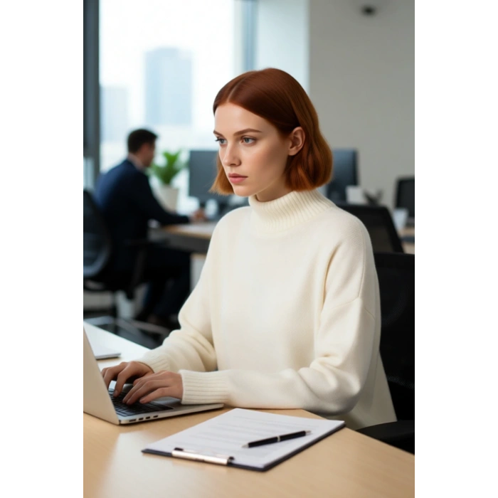 Kadın Oversize Düşük Kol Dik Yaka Uzun Triko Kazak Basic Modern Rahat Kış Günlük Şıklığı Sunar