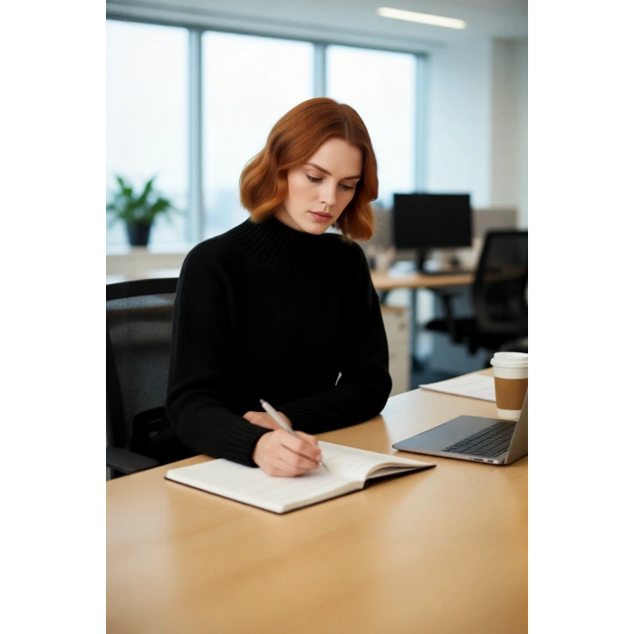 Kadın Oversize Kalın Dik Yaka Triko Kazak Kışlık Soğuk Havalarda Konforlu Günlük Stil Kaliteli