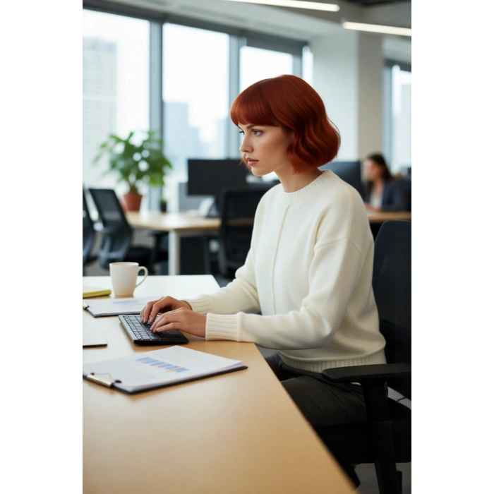 Kadın Oversize Kalın Triko Kazak Düşük Kol Bisiklet Yaka Düz Desen Gri Modern Şık Kışlık Kaliteli