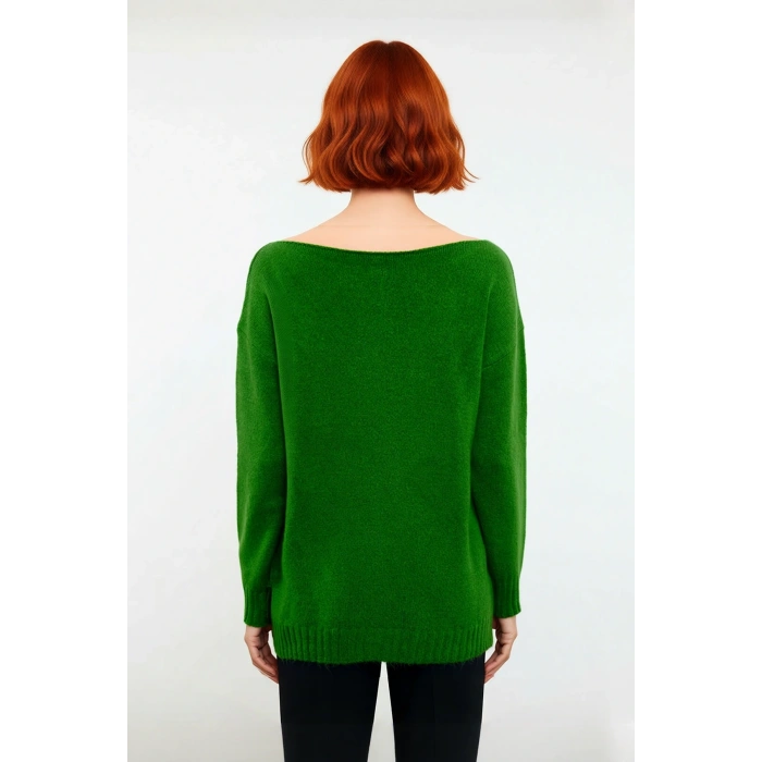 Kadın Oversize Kayık Yaka İnce Triko Kazak Günlük Kombinler İçin Şık Ve Rahat Bir Seçim Kaliteli