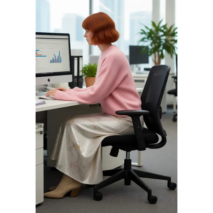 Kadın Oversize Kesim Bisiklet Yaka Düşük Kollu Triko Kazak Günlük Şıklık ve Konfor Sunar Kaliteli