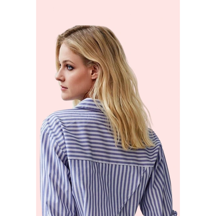Kadın Oversize Keten Görünümlü Yazlık Crop Gömlek Rahat ve Şık Günlük Stil Kaliteli Malzeme