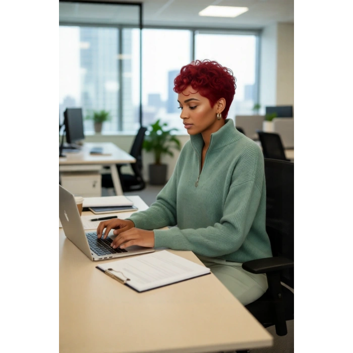 Kadın Oversize Rahat Kesim Düşük Kol Fermuarlı Dik Yaka Triko Selanik Örgü Uzun Kollu Kazak