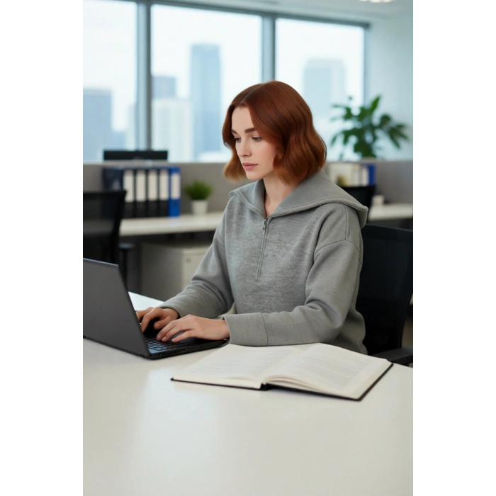 Kadın Oversize Yumuşak Dokulu Triko Kazak Dik Yaka Fermuarlı Düşük Kol Rahat Ramadan Koleksiyonu