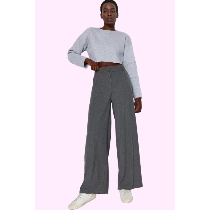 Kadın Palazzo Pantolon Uzun Boy Casual Wide Leg Tasarım Günlük Kullanım Yaz Aylarının Vazgeçilmezi