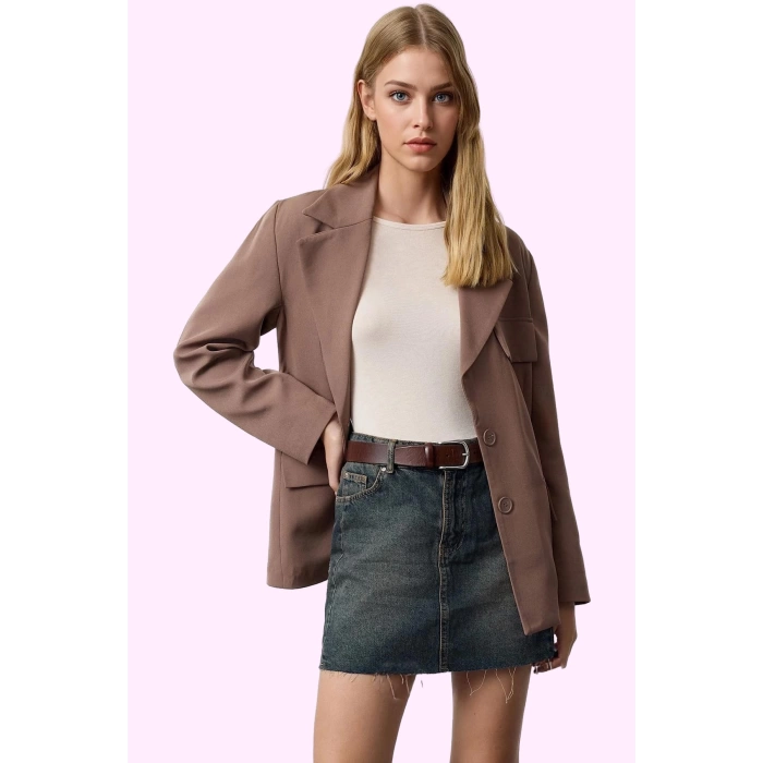 Kadın Pamuk Denim Mini Etek Yüksek Bel A line Günlük Şıklık Hafta Sonu Yaz Aylarının Vazgeçilmezi