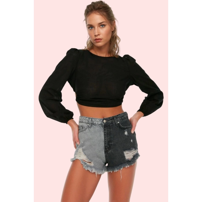 Kadın Pamuk Denim Şort Yazlık Plaj Kıyafetleri için Normal Bel Günlük Kullanım Özel Günler