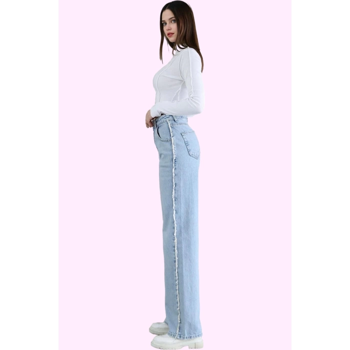 Kadın Pamuk Denim Straight Jean; Yüksek Bel Günlük Kombinler İçin Yaz Aylarının Vazgeçilmezi