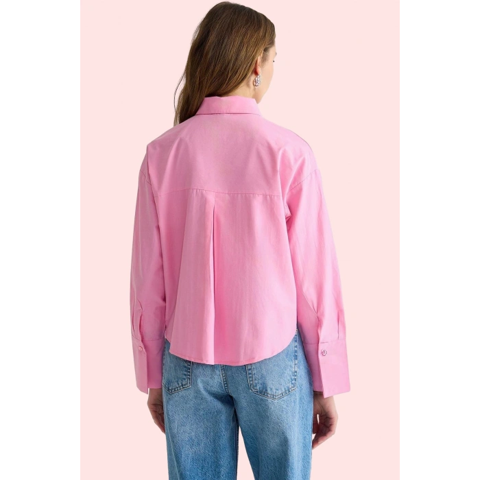 Kadın Pamuk Terrycotton Kumaş Oversize Gömlek Taş Detaylı Ramadan Koleksiyonu Günlük Kullanım