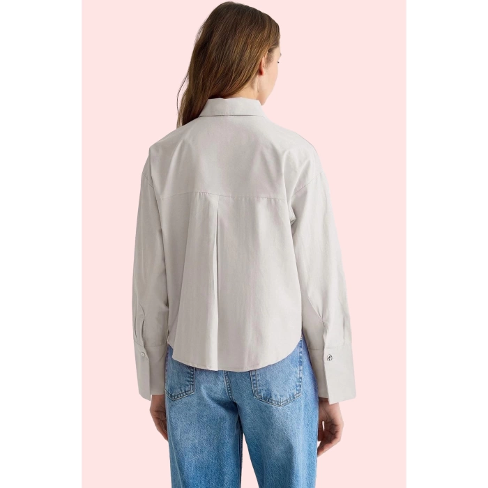 Kadın Pamuk Terrycotton Kumaş Oversize Gömlek Taş Detaylı Ramadan Koleksiyonu Günlük Kullanım