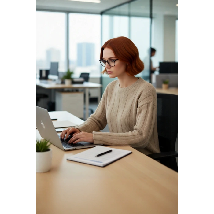 Kadın Pamuklu Triko Kazak Fitilli Regular Kalıp Bisiklet Yaka Rahat Günlük Şıklık Uzun Kollu