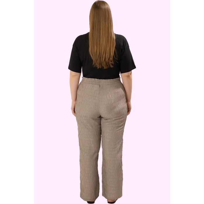 Kadın Polyester Büyük Beden Pantolon Geniş Paça Günlük Kullanım Yaz Aylarının Vazgeçilmezi